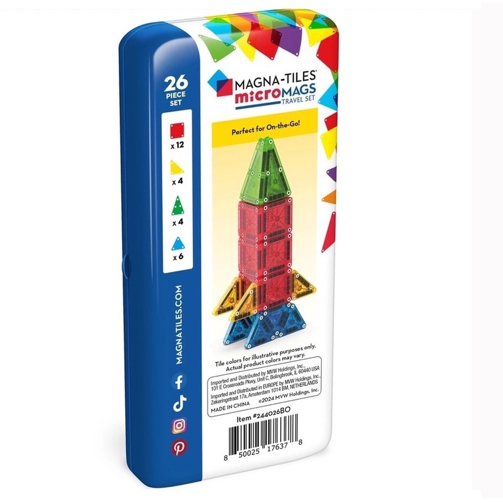 MicroMags Building Set - Red, Blue, Green - Picture 4 of 10